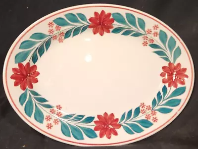 Serving Platter Societe Ceramique Maestricht Holland-12  X 9  Stick Spatter • $38