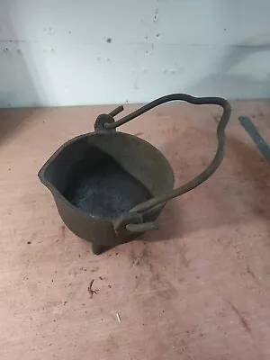 6  Cast Iron Crucible Cauldron Smelting Pot Melting Pot • $87.04