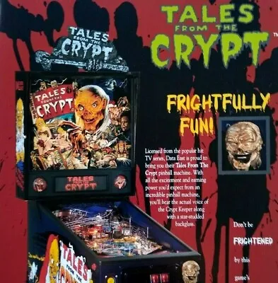 $21.25 • Buy Tales From The Crypt Pinball Flyer Horror Vintage Zombie Art Original 1993