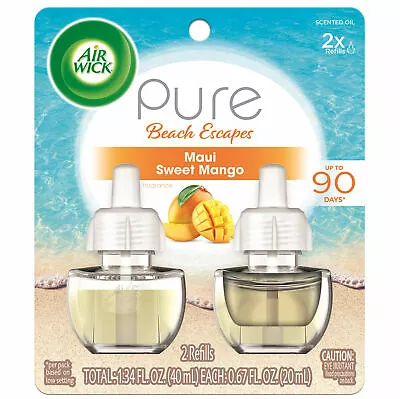 Airwick Oil Refill Twin Pack Maui Sweet Mango Virgin Island  - U CHOOSE • $15.99