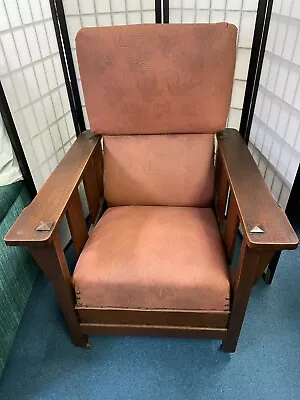 SALE HEMCO OAK MISSION RECLINER CHAIR Pull Out FOOTREST  Local Pickup N CAROLINA • $950