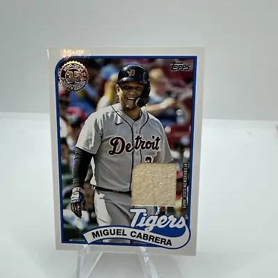 2024 Topps Series 1 Miguel Cabrera Detroit Tigers 1989 Relic Bat Miggy • $19.99