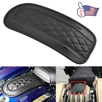 Motorcycle 14.25  Black Vinyl Rear Fender Bib Solo Seat For Harley Street Glide • $15.03