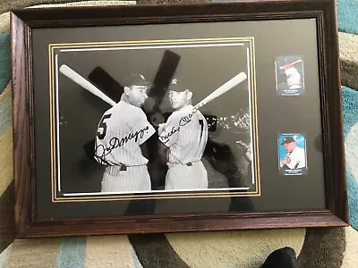 Joe Dimaggio Mickey Mantle 18 1/2 X 27 Framed Picture No COA • $250