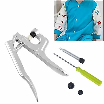 KAM Snaps T3/T5/T8 Snap Button Fastener Install Plier Tool Kit DIY Craft Clothes • £9.75