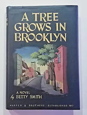 A Tree Grows In Brooklyn By Betty Smith Hardcover Vintage Cover Art Modern Book • $50