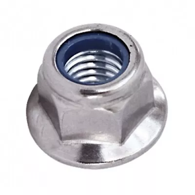 Flange Nyloc Nuts Nylon Insert Locking Nut Zinc Plated M5 M6 M8 M10 M12 • £265.59