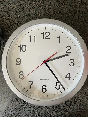£8 • Buy Habitat Radio Controlled Clock 12 Inch