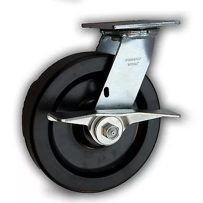 8  X 2  Heavy Duty Swivel Caster W/ Phenolic Wheel & Side Brake 1250#  • $27.50