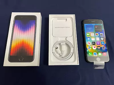 Apple IPhone SE 3rd Gen. - 64GB - Black (Unlocked Open Box) • $259