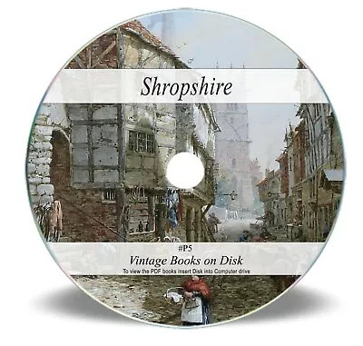 £4.50 • Buy 130 Vintage Shropshire Local History Genealogy Books On DVD Parish Registers P5