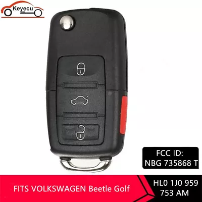 Replacement For Volkswagen Keyless Entry Remote Key Fob Blade Hl0 1j0 959 753 Am • $15