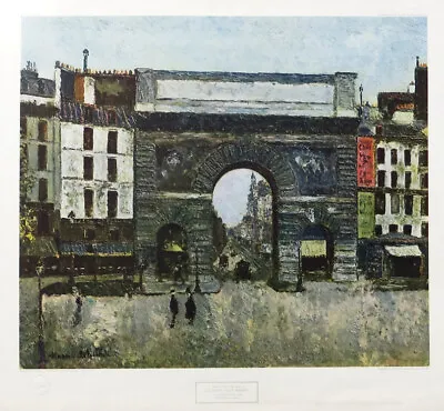 Maurice Utrillo French School Of Paris Tate Gallery Lithograph Print 25 X 26-3/4 • $39.95
