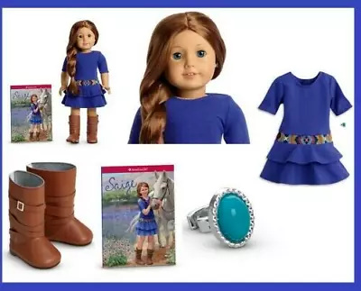 American Girl SAIGE Doll Of The Year & Book 18  SAIGE Brand New SAME DAY SHIP!! • $393.93