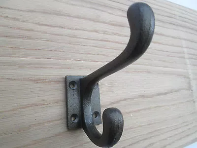 5 X Old Vintage Classic Traditional Design  Iron Hat & And Coat Hanging Hooks • £23.99