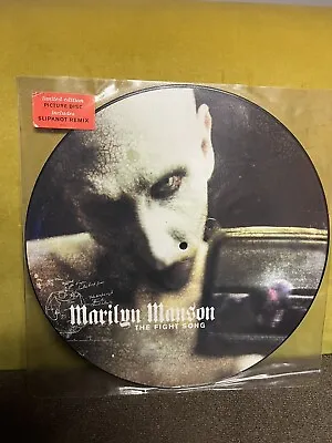 MARILYN MANSON THE FIGHT SONG Limited Edition 2001 Picture LP Record Vinyl • $79.99