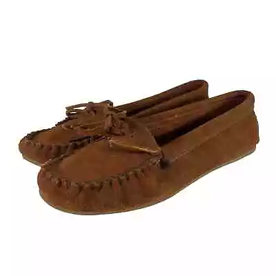 Minnetonka Kilty Hardsole Slip On Moccasins US Women's 11 • $19