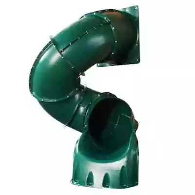 $627.06 • Buy Turbo Tube Slide 5 Ft Thermoformed Green HDPE Enclosed Turning And Twisting