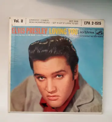 Elvis Presley LOVING YOU VOL. 2 (GREAT ROCKABILLY EPA- 2-1515) PLAYS VG++ • $54.99