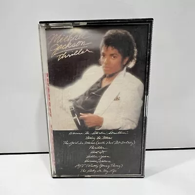 Michael Jackson Thriller Audio Cassette Tape Vintage Original 1982 Epic Records • $5.98