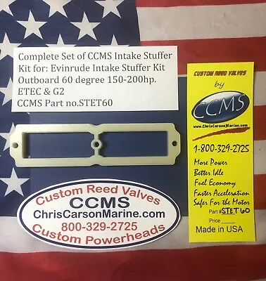 CCMS Evinrude Outboard Intake Stuffer Kit 150-200hp E-TEC & G2 PN.STET60 • $75