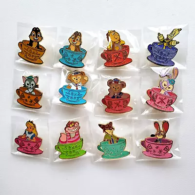 Disney Pin - HKDL - Magic Access Mad Hatter Tea Cup Mystery Set (12 Pins) • $150