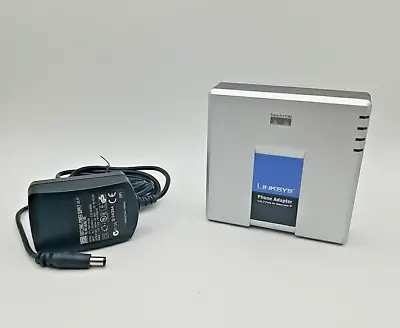 Linksys PAP2 VoIP Analog Telephone Adapter With Original Power Supply Unlocked • $19.99