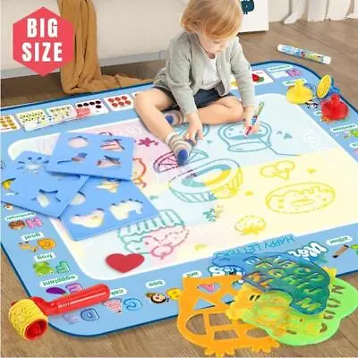 100x80CM Drawing Mat Coloring Doodl Reusabl Magic Pen Painting Board Educational • $22.49