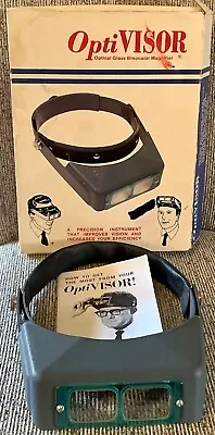 Vintage Donegan DA-3 OptiVisor Headband Magnifier Grey With Box • $39.99