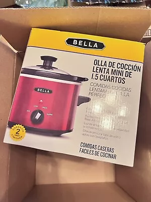 1.5 QT Bella PLAID Slow Cooker (new Without Barcode) UNIQUE COLOR • $25