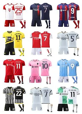 £22.98 • Buy 2023-24 New Adults Kids Kits Training Suits Short Shirt+Shorts+Sock Sports Sets