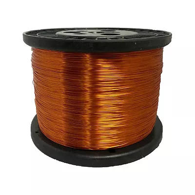 28 AWG Gauge Enameled Copper Magnet Wire 5.0 Lbs 9936' Length 0.0142  200C Nat • $118.86