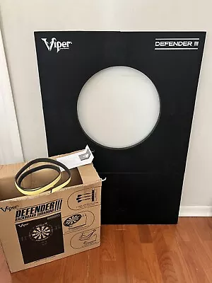 Defender III Extended Length Dartboard Surround Wall Protector Black One Size • $69.75