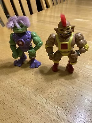 Lot Of 2 Stone Protectors ZOK Evil Leader Ace Novelty 1992 Vintage Figure • $7