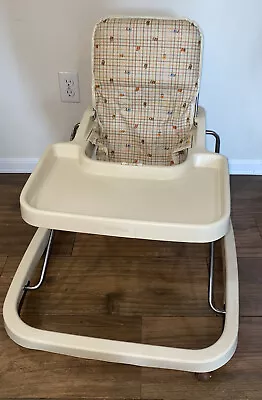 Vintage Baby Walker Cosco Peterson Vinyl Seat Folds Down Unisex Movie Tv Props • $59.99