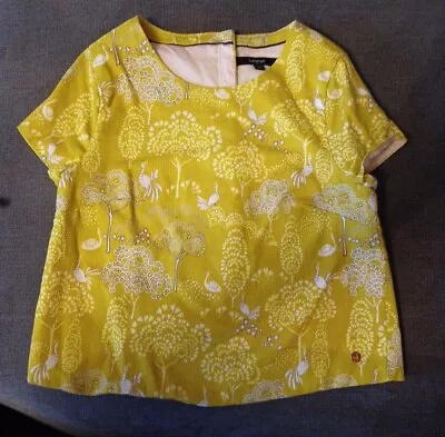 Gorgeous Girls Autograph Top 8-9 Yrs  Mustard Colour Birds. M&S. • £2.50