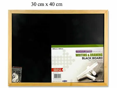 30 X 40cm Chalkboard Blackboard Wooden Frame Office Menu Sign Score Write Board • £7.99