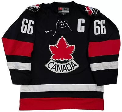 Mario Lemieux 2002 Olympics Team Canada Black Nike Jersey Size Medium • $299.99