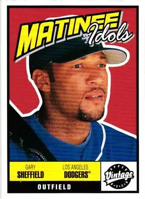 2001 Upper Deck Vintage #M16 Gary Sheffield Matinee Idols • $1.89