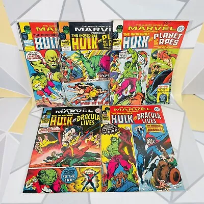 Incredible Hulk & Planet Of The Apes 1977 Comics Marvel #244 245 246 247 248 • £14.88