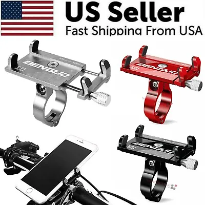 Aluminum Motorcycle Bike Bicycle Holder Mount Handlebar For Cell Phone GPS US • $8.99