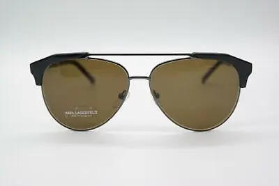 Vintage Karl Lagerfeld KL246 Metallic Blue Oval Sunglasses Sunglasses NOS • $95.21