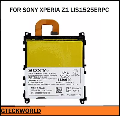 NEW REPLACEMENT SONY XPERIA Z1 LIS1525ERPC 4.35V 3000mAh UK • £5.29