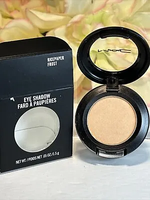 MAC Eye Shadow - Ricepaper Frost - Full Size New In Box Authentic Fast/Free Ship • $16.95