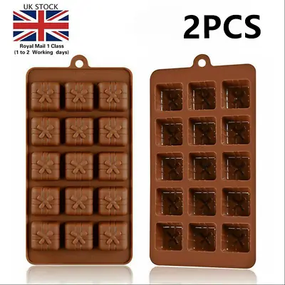 2x 3D Silicone Chocolate Mould Candy Baking Mold Cake Decorating Xmas Gift • £3.99