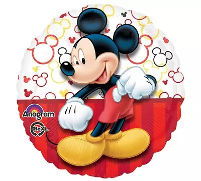 18  Mickey Mouse Portrait Foil Balloon - Anagram Party Supply Decoration • $3.29
