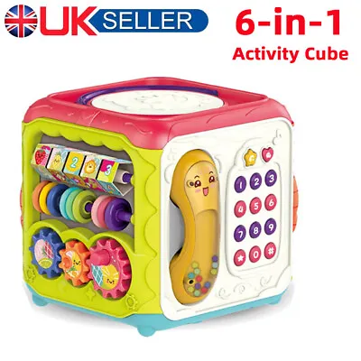 6in1 Baby Activity Cube Play Centre Music Toys Educational Early Learning Gift • £15.90