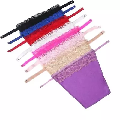 8 Pack Lace Easy Clip-On Mock Bra Insert Cami Secret Women Camisole Modesty Gift • $14.99