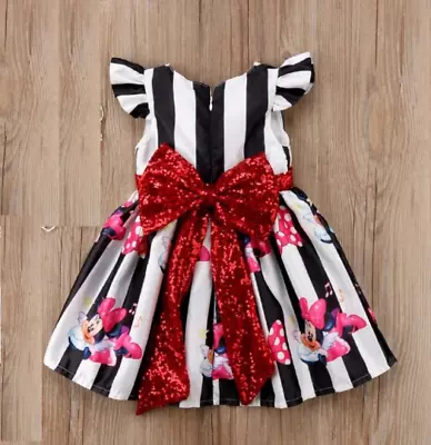 Minnie Mouse Disney Dress Outfit Photoshoot First Birthday Clothes Costume Smash • $24