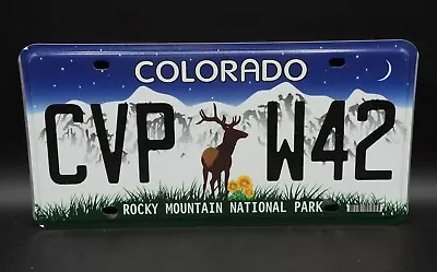 2000 Colorado ROCKY MOUNTAIN NATIONAL PARK License Plate - Nice Quality • $129.99